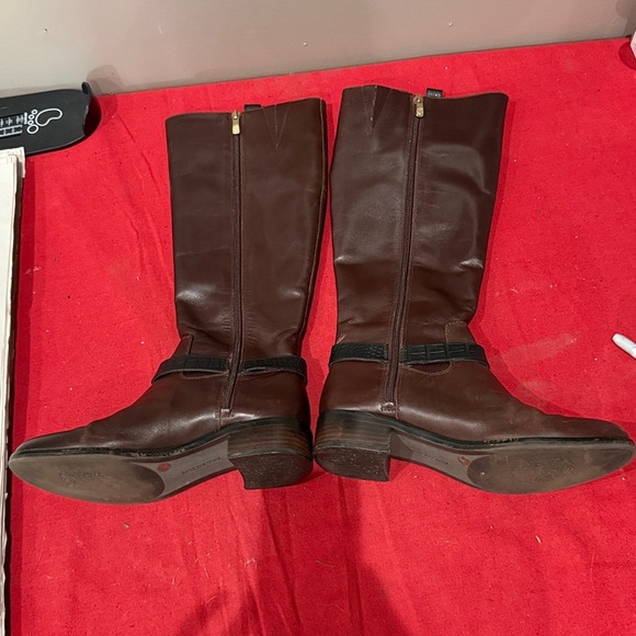 Vince Camuto Dark Brown Heeled Boots - Picture 2 of 5
